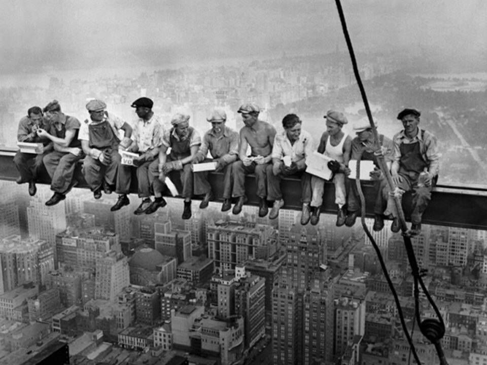 Lunchtime atop a Skyscraper, A timeless photograph by Charles C. Ebbets, 1932