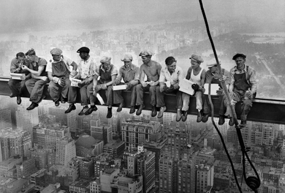 Lunchtime atop a Skyscraper, A timeless photograph by Charles C. Ebbets, 1932