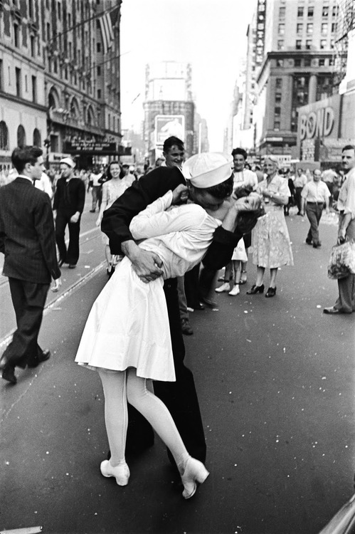 “V-J Day, Times Square,” or “The Kiss” by Alfred Eisenstaedt, 1945
